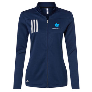 Adidas Women's 3-Stripes Double Knit Full-Zip