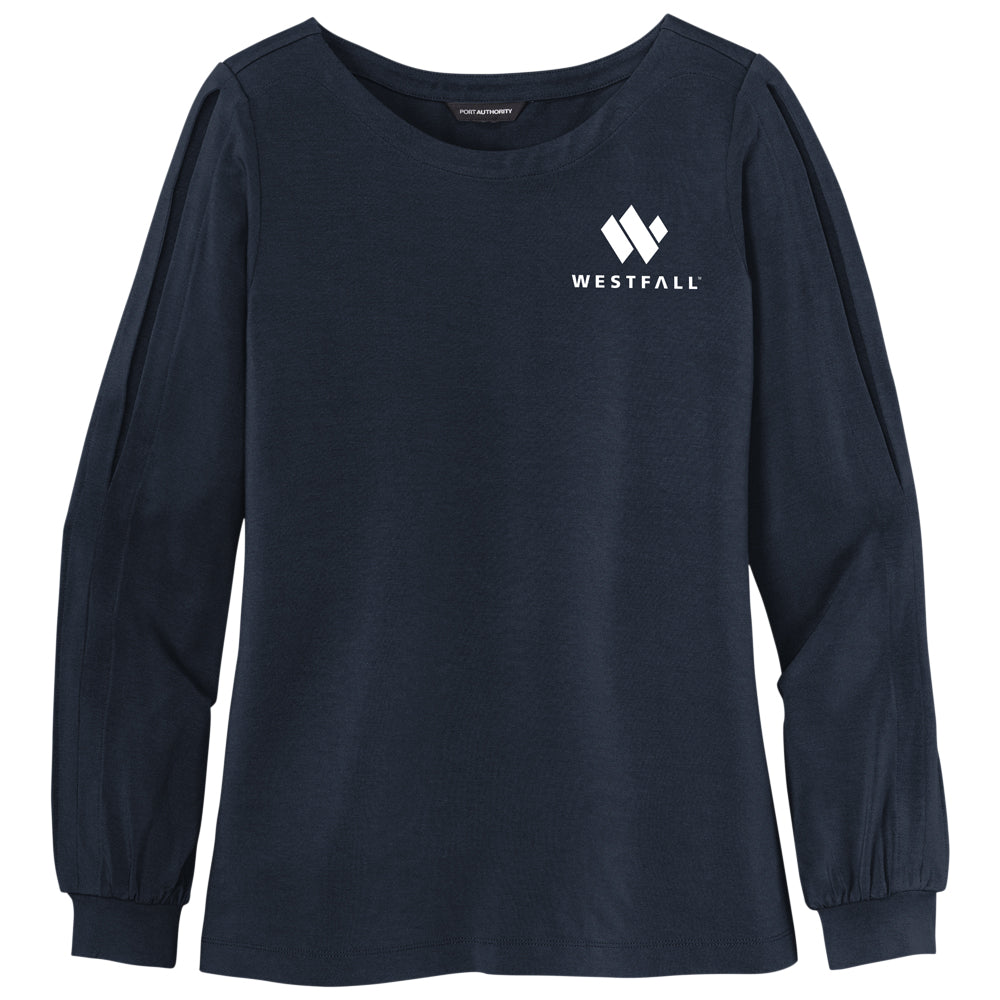 Port Authority ® Ladies Luxe Knit Jewel Neck Top