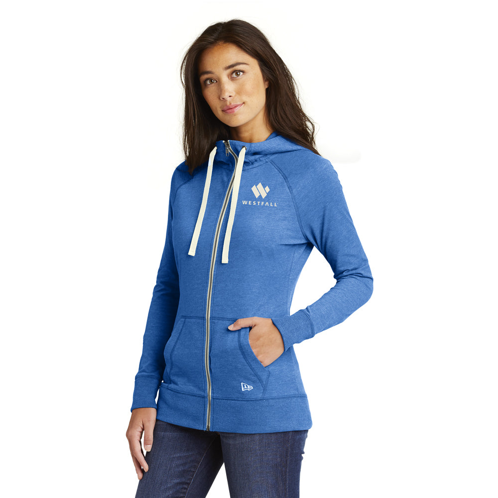 New Era® Ladies Sueded Cotton Blend Full-Zip Hoodie