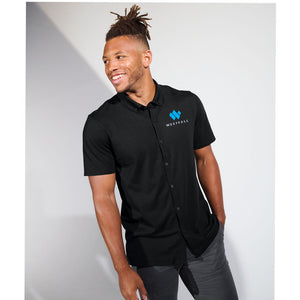 Mercer+Mettle Stretch Pique Full-Button Polo