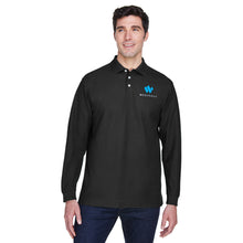 Load image into Gallery viewer, Devon &amp; Jones Men&#39;s Pima Piqué Long-Sleeve Polo
