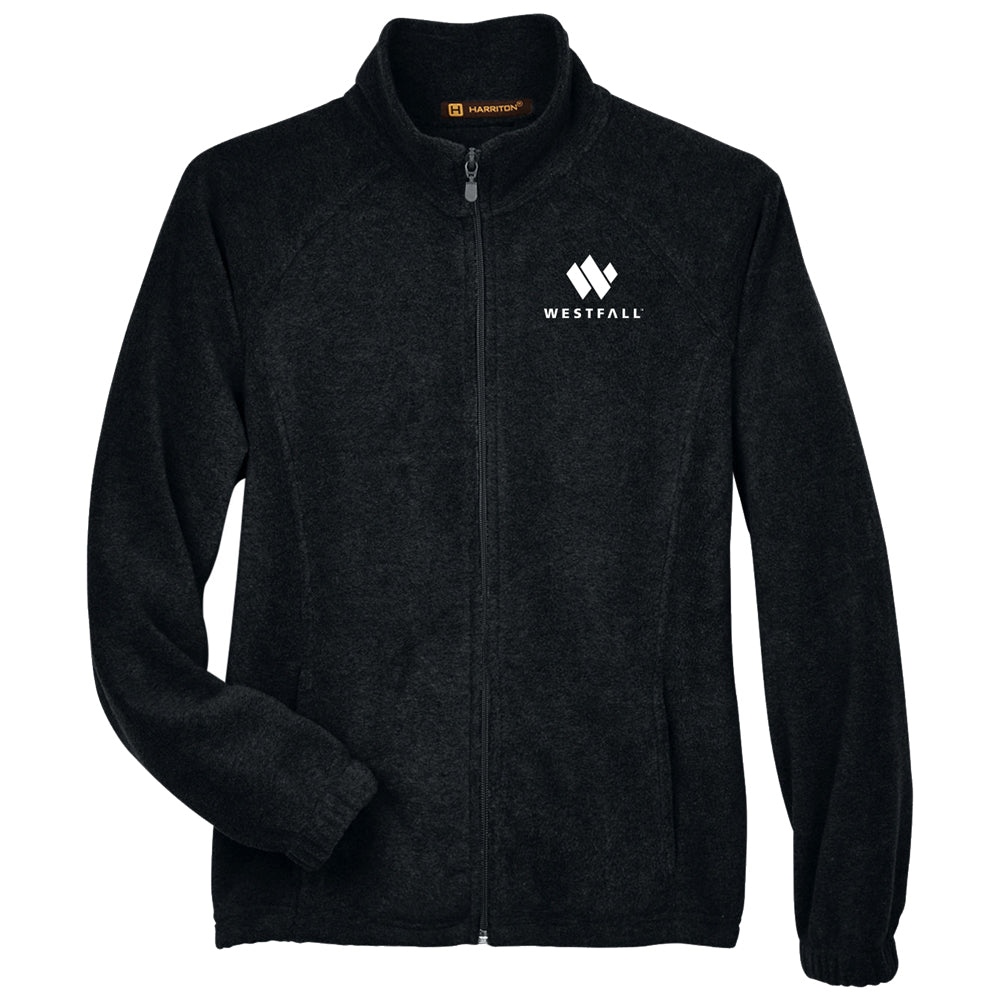 Harriton Quarter-Zip Fleece Pullover - Black - S 8 oz. Quarter-Zip Fleece  Pullover at  Women's Coats Shop